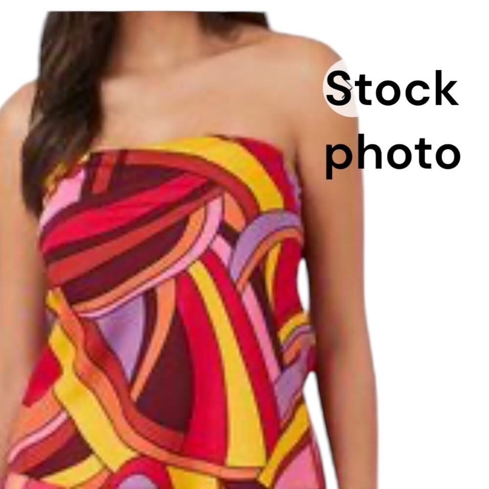 FOREVER 21 Silky Scarf Strapless Top Ladies Size M